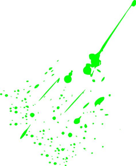 Lime Green Paint Splatter