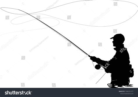 10,247 Fly Fishing Silhouette Images, Stock Photos, 3D objects ...