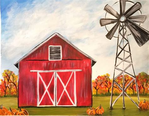 How To Paint A Fall Barn - Tutorial with DecoArt Americana Premium Paints - Tracie Kiernan ...