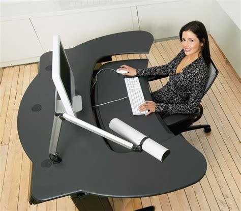 Dual Monitor Computer Desk, Ground Support Equipment, Ergonomic Desk ...