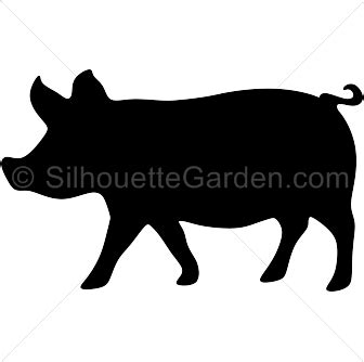 Pig Silhouette - Free Clip Art, Printable, and Vector Downloads