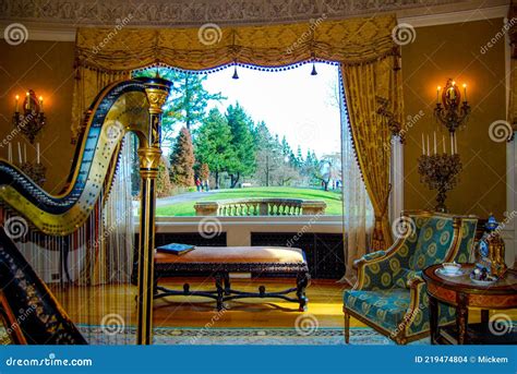 Historic Victorian Interior Pittock Portland Mansion Editorial Image | CartoonDealer.com #219474804