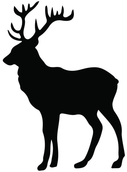 Stag Silhouette PNG Transparent Clip Art Image | Silhouette art, Deer ...