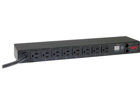 APC Rack PDU, Metered, 1U, 20A, 120V, 8 x 5-20 - Newegg.com