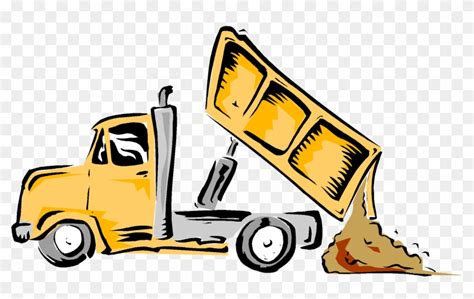 Pin Garbage Truck Clip Art Black And White - Cartoon Dump Truck Dumping - Free Transparent PNG ...