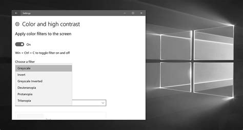 Turn On or Off Color Filters to the Screen in Windows 10 | Tutorials