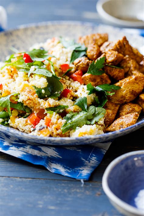 Moroccan chicken couscous salad - Meal prep - Simply Delicious