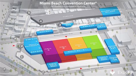 Miami Beach Convention Center floor plan