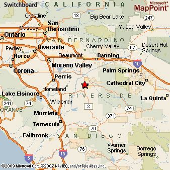 Where is Hemet, California? see area map & more