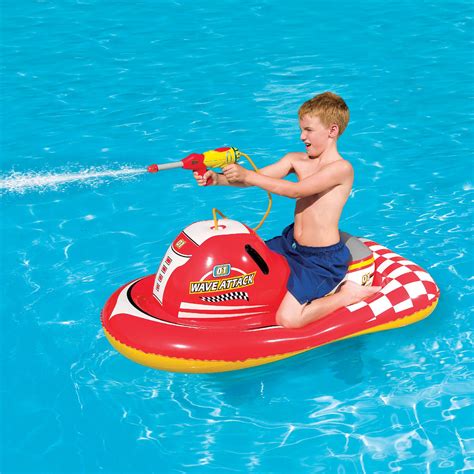 Splash & Play Wave Attack 55-in Inflatable Ride-On Pool Toy - Toys & Games - Swimming Pools ...