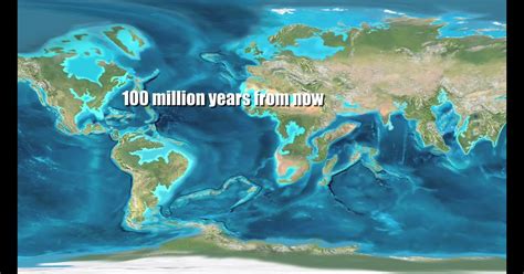 World Map 100 Million Years Ago - Map