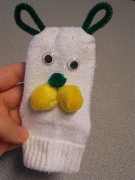 Super easy sock puppet from a single sock...when we find the other one ...