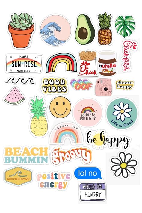 vsco sticker pack!! in 2021 | Preppy stickers, Cute laptop stickers ...