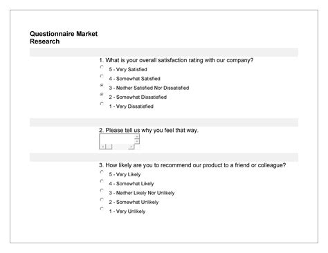 30+ Questionnaire Templates (Word) - Template Lab