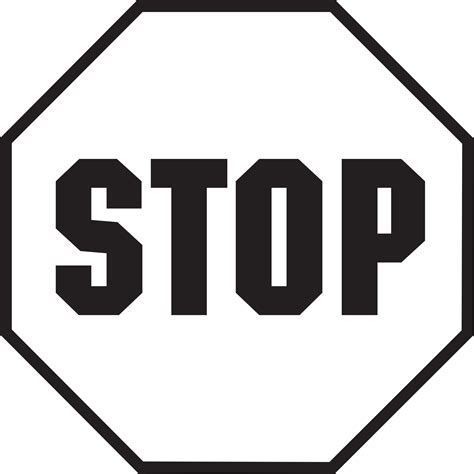 Printable Stop Sign Clip Art