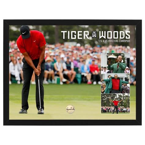 Golf - Tiger Woods Signed and Framed US Masters Golf Ball | Taylormade ...