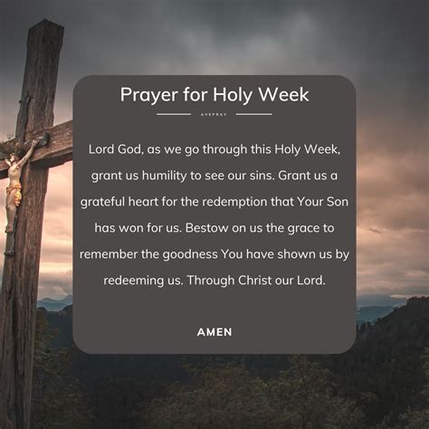 Prayer for Holy Week