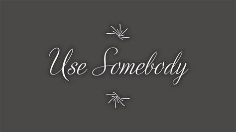 Use Somebody (cover) - YouTube