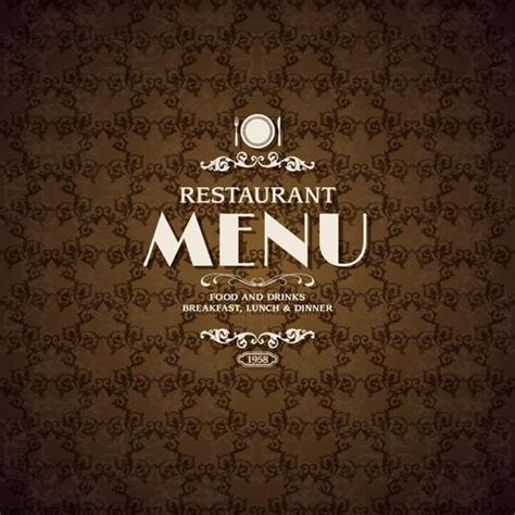 Restaurant cafe menu cover template 428960 Vector Art at Vecteezy