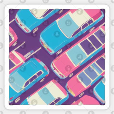 Pastel Color Cars - Toys - Sticker | TeePublic