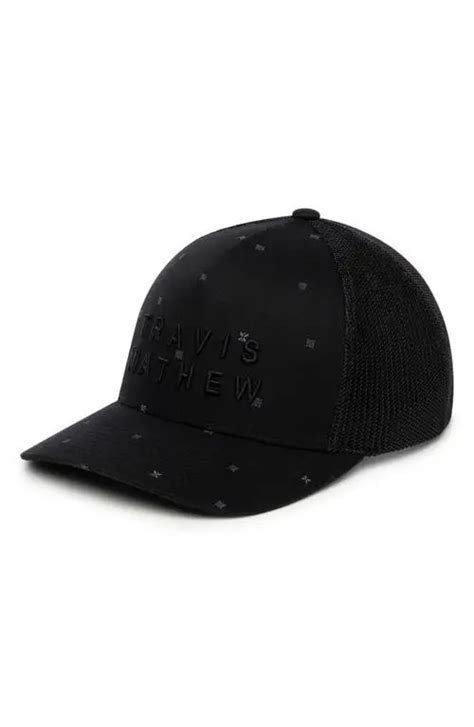 Travis Mathew Shipwreck Beach Snapback Baseball Cap - Black | Editorialist