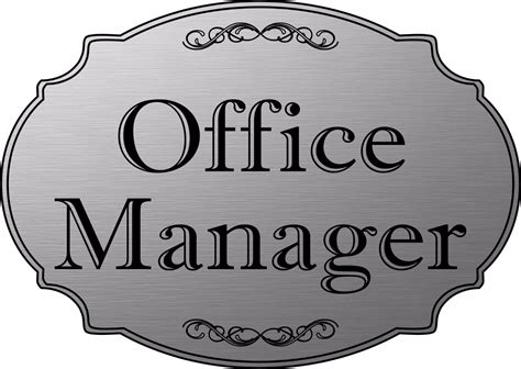 "Office Manager" elegant office door sign, medical office sign - Free ...