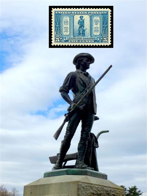 Photo-ops: Philatelic Photograph: Minuteman Statue - Concord, MA