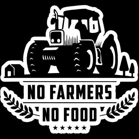 No Farmers No Food Stickers Kisan Rally Protest Sticker | Etsy