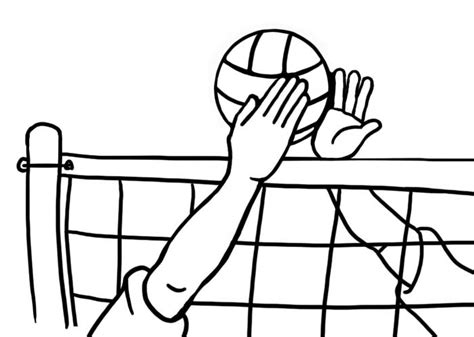 play volleyball clipart black and white - Clip Art Library