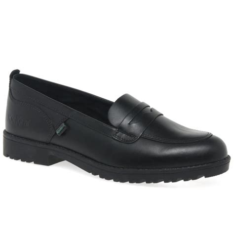 Kickers Lachly Loafer Junior Girls’ School Shoes | Charles Clinkard