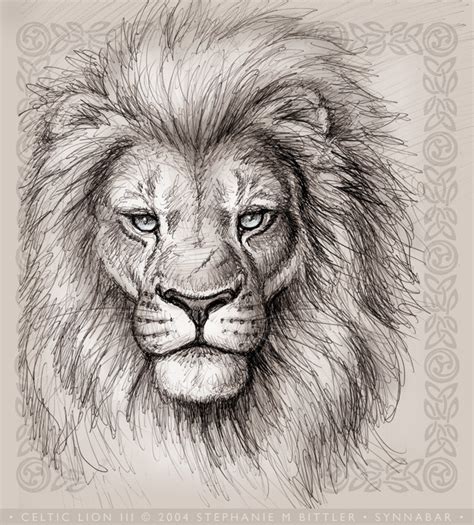 Lion Face Outline Drawing at PaintingValley.com | Explore collection of ...