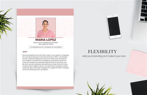 Keynote Speaker Bio Template in Word, Illustrator, PSD, PNG - Download ...