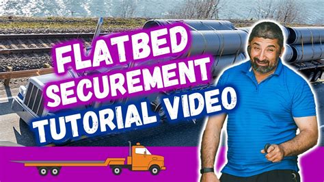 Flatbed Load Securement Guide (Heavy machinery, Chains, Binders, Straps) - YouTube