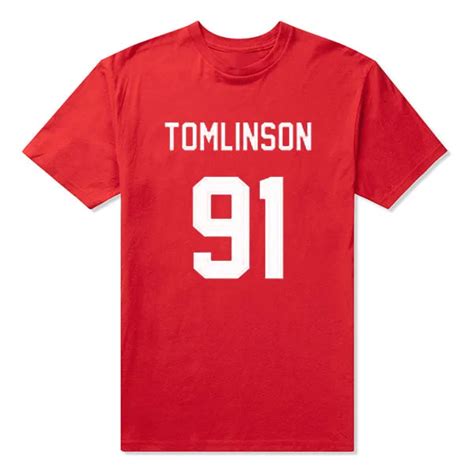 Louis Tomlinson 91 T Shirt One Direction 1D Crimson Red Men Women Lady Poleras De Mujer Camiseta ...