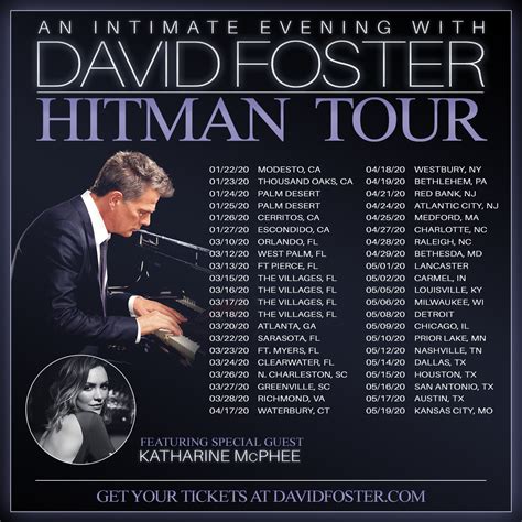 AWARD WINNING PRODUCER DAVID FOSTER TO EMBARK ON EXTENSIVE NORTH AMERICAN TOUR IN 2020 - David ...