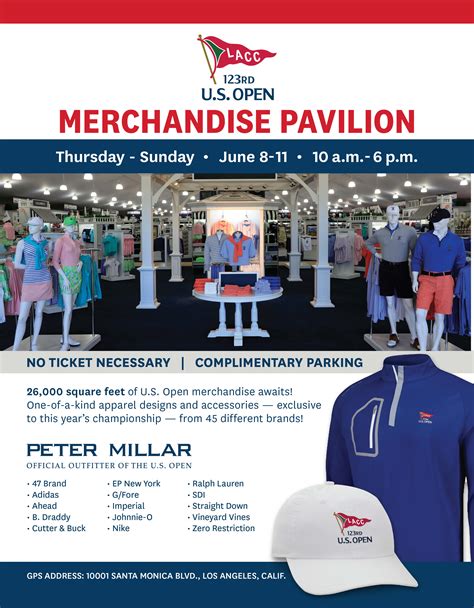 2023 U.S. Open Pre-Championship Merchandise Sale