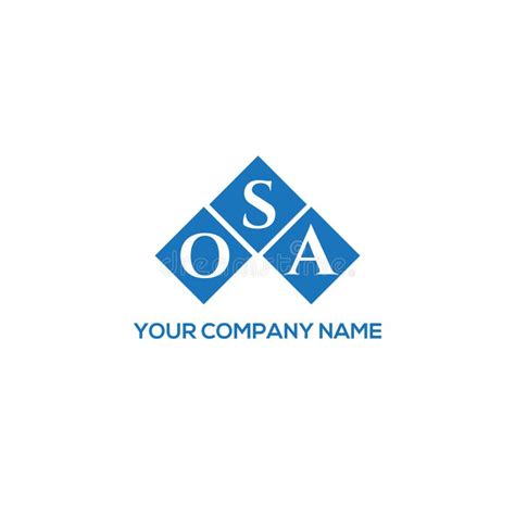 OSA Letter Logo Design on White Background. OSA Creative Initials Letter Logo Concept Stock ...