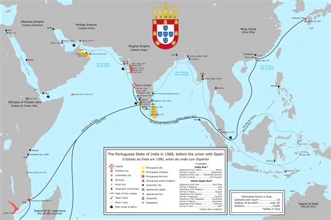 A complete map of the Portuguese maritime Empire... - Maps on the Web