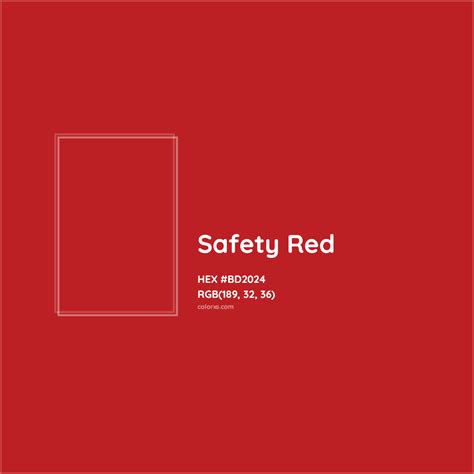 About Safety Red - Color meaning, codes, similar colors and paints ...