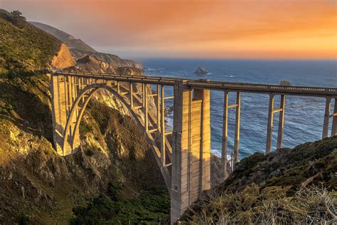 Bixby Bridge Sunset Close-Up Big Sur - Bgreene Photography - Brenan ...