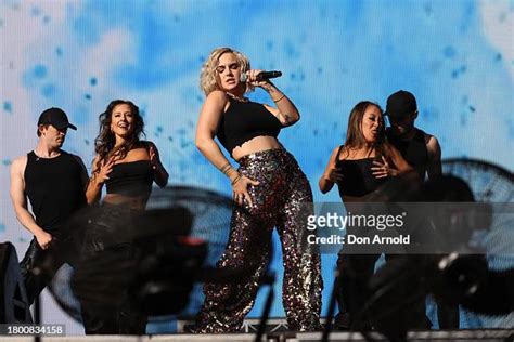 JoJo performs during Fridayz Live '23 at GIANTS Stadium on November ...