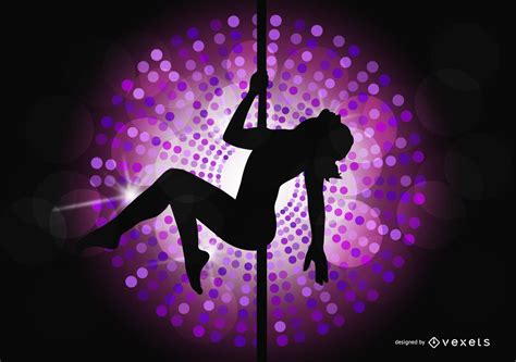 Night Club Pole Dancing Background Vector Download