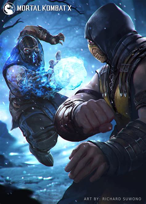 MKX Sub Zero VS Scorpion by r-chie on DeviantArt