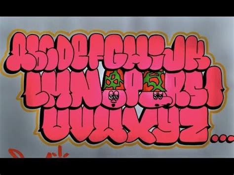 Alphabet graffiti Bubble style - YouTube