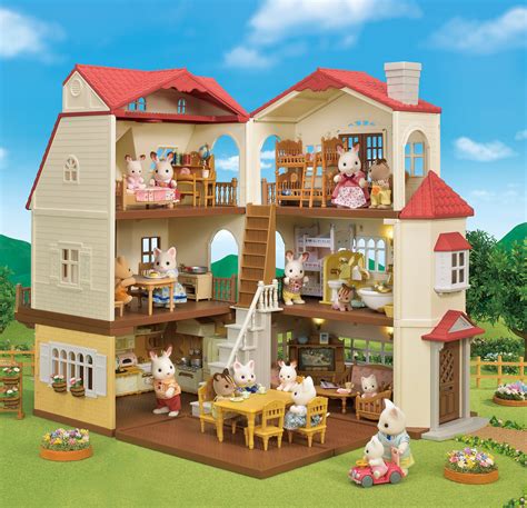 Calico Critters Red Roof Country Home Gift Set 20373217973 | eBay