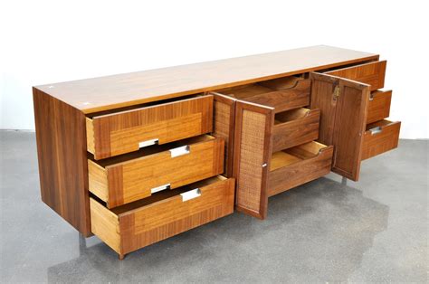 SELECT MODERN: American of Martinsville Accord Collection Walnut Triple ...