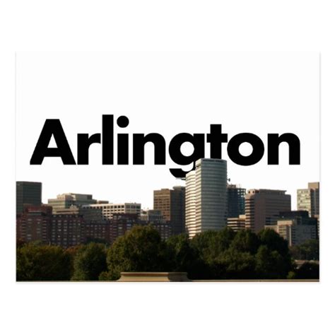 Arlington TX Skyline with Arlington in the Sky Postcard | Zazzle