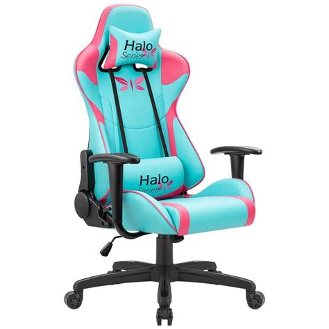 JUMMICO Gaming Chair Adjustable Racing Chair Halo Series Specialty ...