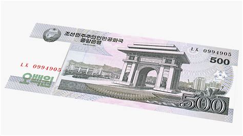 North Korea Banknotes Bundles Collection 3D Model $39 - .3ds .fbx .obj ...