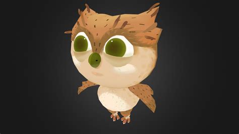 Low Poly cute Owl - Download Free 3D model by alfance [948faf2] - Sketchfab